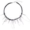 O1CN01mlR6Hp1wcHM0eL7ru_3164416328-0-cib.jpg Rivet Round Beads Winding Tassel Necklace