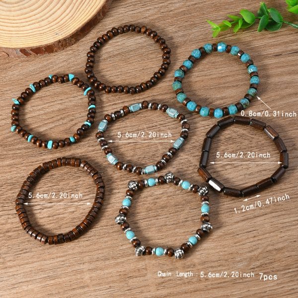Stone Beaded Retro Fashion Bracelet