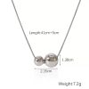 Minimalist Metal Beads Retro Titanium Steel Necklace For Women