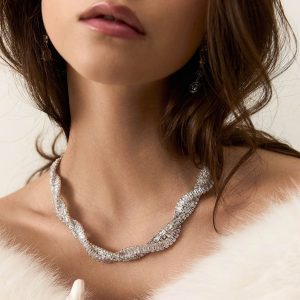 Cross Rhinestone Necklace Female Fashion