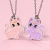 Cat Magnetic Sweet Cartoon Girl Pendant Clavicle Necklace