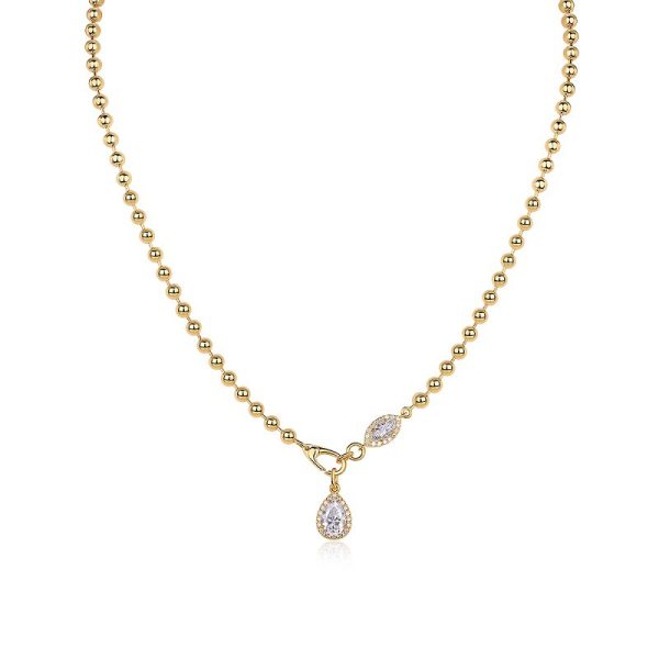 925 Sterling Silver Women's Non-fading Cross-border Necklace Simple High-end Sense