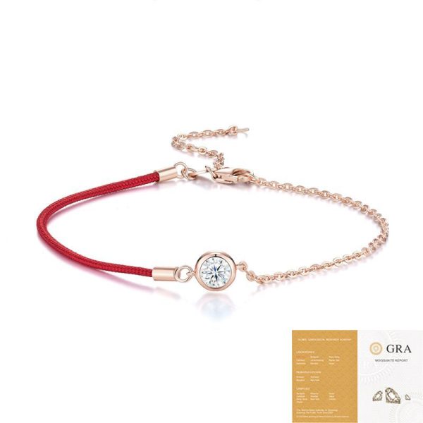 New Fashion Moissanite Rope Temperament Entry Lux Bracelet