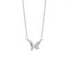 Colorful Butterfly Necklace Ornament Affordable Luxury Trend