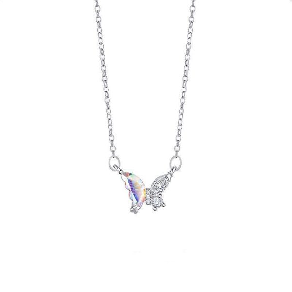 Colorful Butterfly Necklace Ornament Affordable Luxury Trend