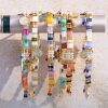 Women's European And American Glass Colored Beaded Bracelet