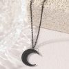 Simple Same Moon Titanium Steel Necklace