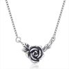 Retro Black Rose Necklace For Women
