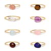 Colored Agate Niche Design Ring