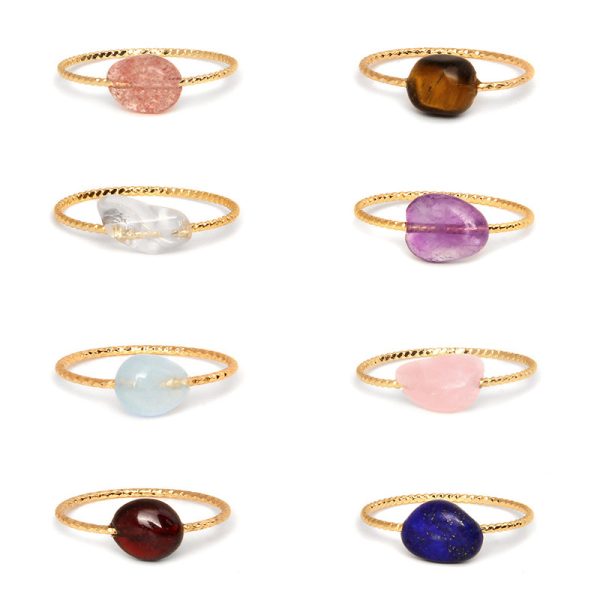 Colored Agate Niche Design Ring