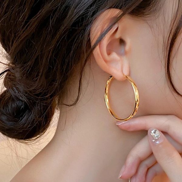 O1CN01sUVJ7O1UTkaaRo9im_2128902519-0-cib.jpg Metal Circle Ear Ring Unique Graceful Earrings