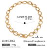 Simple Geometric Circle Titanium Steel Necklace