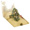 Dragonfly Wide Face Gemstone Women's Vintage Jewelry Ring