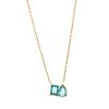 Women's All-match Twelve Birthstone Pendant Stainless Steel Necklace