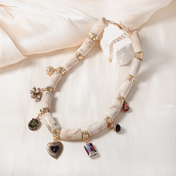 Pendant Resin Bamboo Necklace Fashion Unique Women