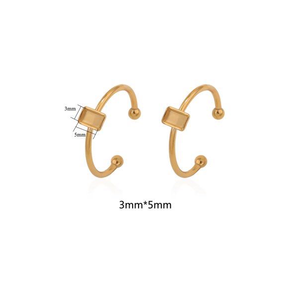 Stainless Steel Color-preserving Polishing Ring Setting DIY