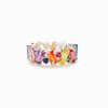 Female Geometric Design Irregular Color Ring
