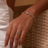 Personality Texture Rivet Shape Bean Beads Stainless Steel C- Shaped