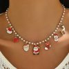O1CN01xCqL3G1GeNJxSvhUf_2214925210647-0-cib.jpg Cute Cartoon Stringed Pearls Clavicle Chain Female