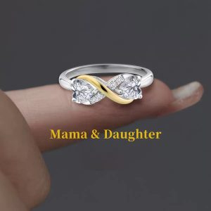 Mother And Daughter Unlimited Care And Love Ring
