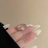 Smart Ring Around Planet Rotatable Opening