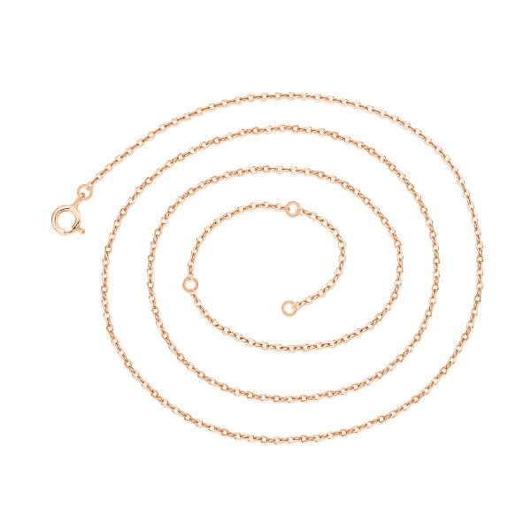 Simple White-plated Gold Universal Silver Single Chain Necklace