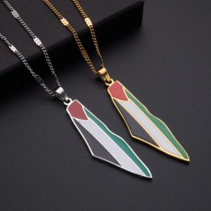 Map Stainless Steel Fashion Personalized Necklace