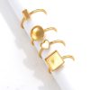 Stainless Steel Color-preserving Polishing Ring Setting DIY