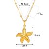 Starfish Beach Stainless Steel Shell Necklace