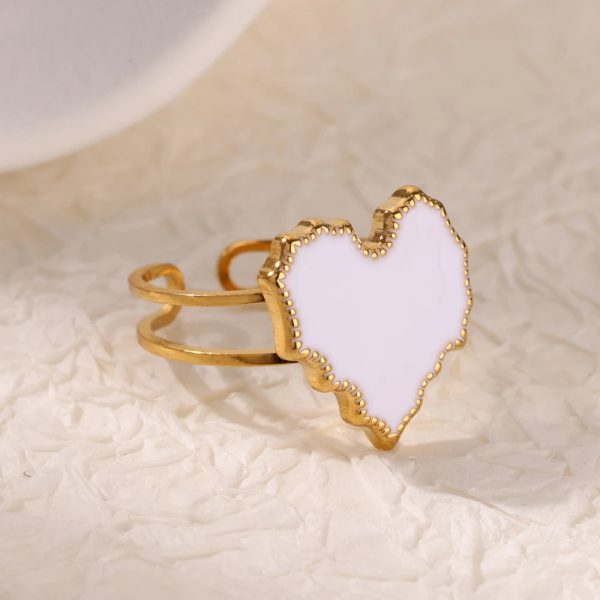 Stainless Steel Exquisite Hollow Flower Series Ring Personality