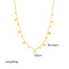 Fashion Minority Design Multi-layer Twin Butterfly XINGX Pendant Eyes Diamond-studded Necklace