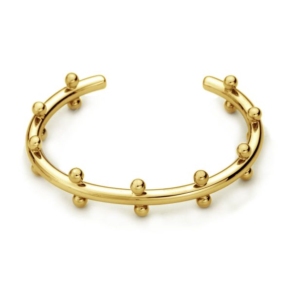 Personality Texture Rivet Shape Bean Beads Stainless Steel C- Shaped