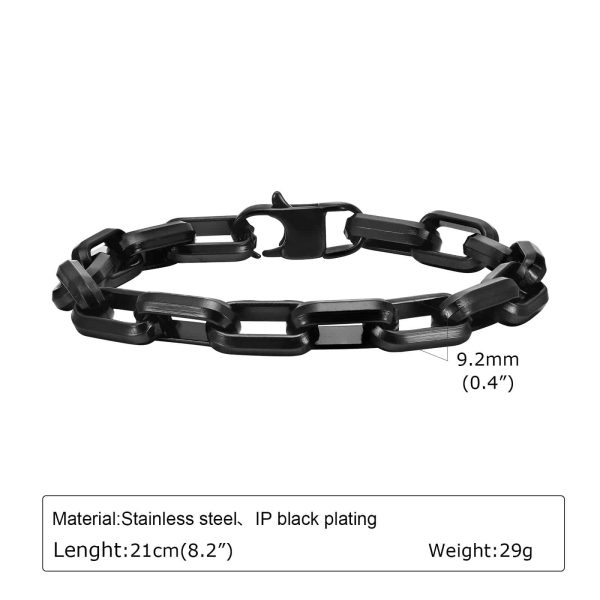 Stainless Steel Creative Bracelet Simple Square Chain