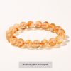 Natural Snowflake Yellow Tower Crystal Honey Milk-in-water Bracelet