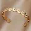 Adjustable Opening Bracelet Love Heart White Shell