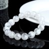Natural Blizzard Snowflake Round Beads Women's Bracelet