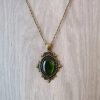 Gothic Vintage Bronze Pendant Necklace Personality