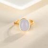 Ancient Law Gold Ring Gilding Gold Ring Red Agate