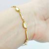 Flower-shaped Gold-plated Korean-style Fashion Pull Bracelet