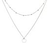 S925 Sterling Silver Choker Round Bead Collarbone Necklace