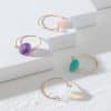 Multi Layered Laminated Stone Ring