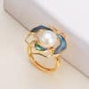 Pearl Camellia Ring Women's Light Luxury Design