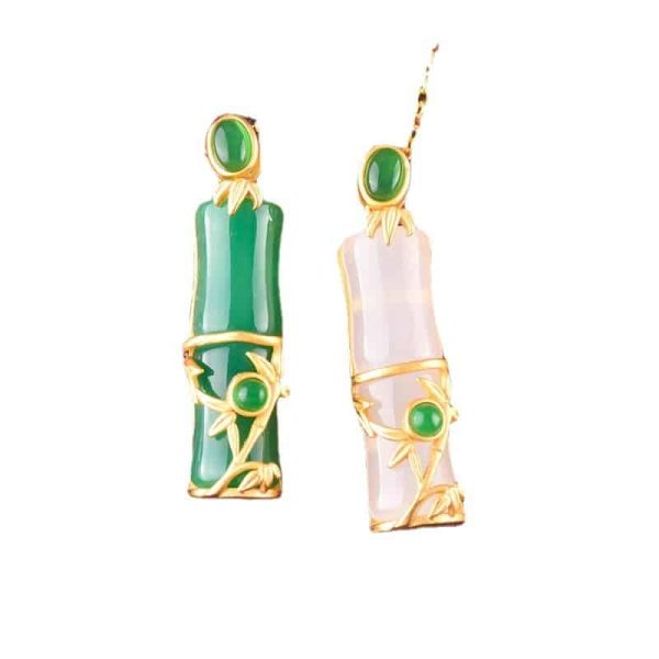 Women's Gold-plated Sand Gold Accessories High-rise Lucky Bamboo Clavicle Chain