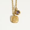 December Birthday Stone Pendant High Color Retention Necklace