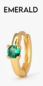 Twelve Birthday Stone Earrings Claw Set