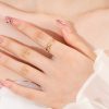 Simple Bracelet Three-layer Geometric Line Ring