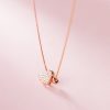 Double Love Necklace For Women Light Luxury Minority Simple Design