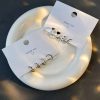 Circle Ear Clip Silver Needle Simple All-match Cold