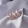 New European And American Four-circle Ear Clip Earrings