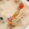 Natural Xinjiang Pumpkin Beads Bracelet Couple Retro Ethnic